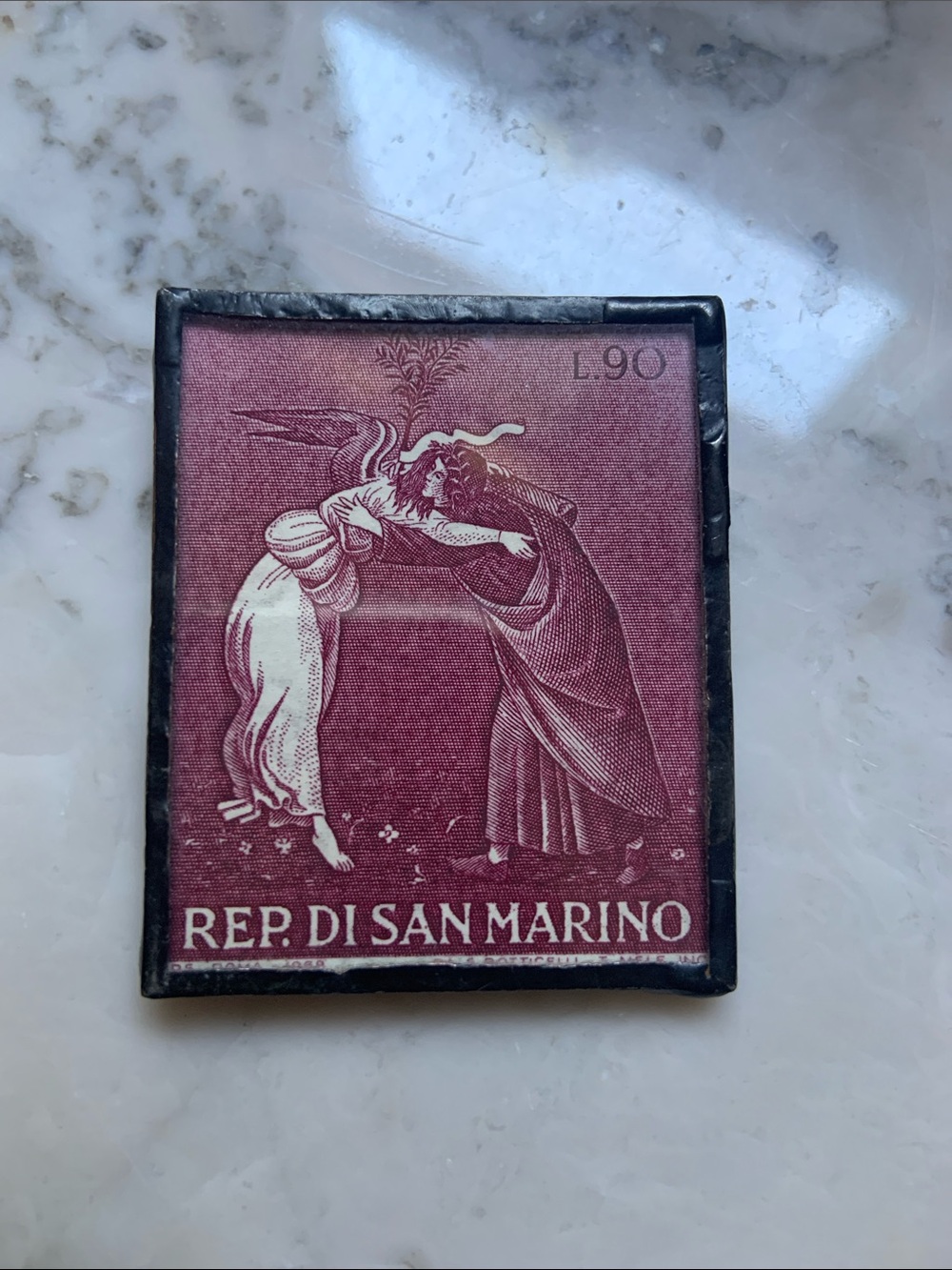 Rep di San Marino vintage stamp pin